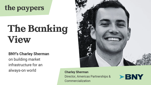 Charley Sherman of BNY, featured in The Banking View by The Paypers